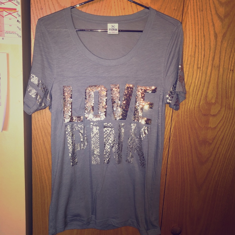 Love pink VS Sequin T-shirt
